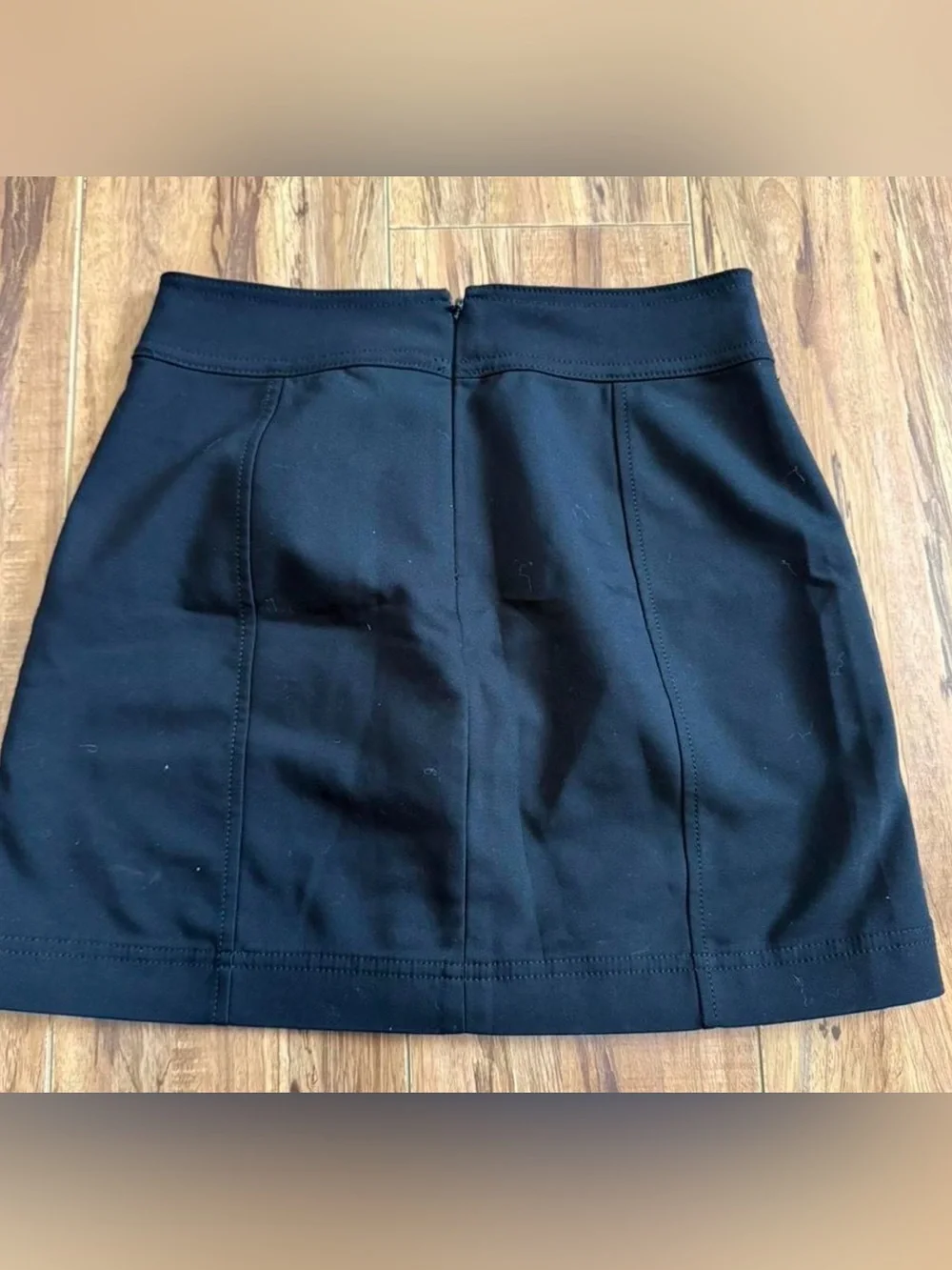 Express Black Lace-Up Pocket Mini Skirt